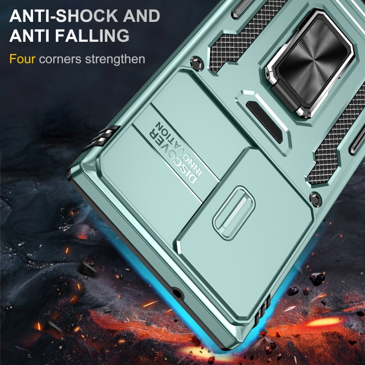 For Samsung Galaxy S24 Ultra 5G Armor PC + TPU Camera Shield Phone Case(Alpine Green) For Samsung Galaxy S24 Ultra 5G Armor PC + TPU Camera Shield Phone Case(Alpine Green)