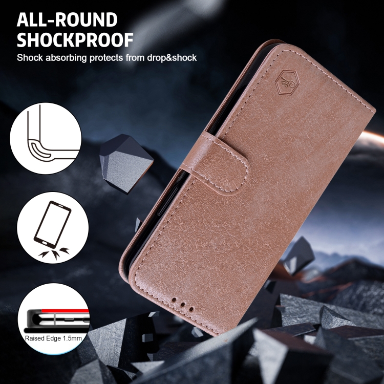 For iPhone 16 Skin Feeling Oil Leather Texture PU + TPU Phone Case(Champagne) For iPhone 16 Skin Feeling Oil Leather Texture PU + TPU Phone Case(Champagne)