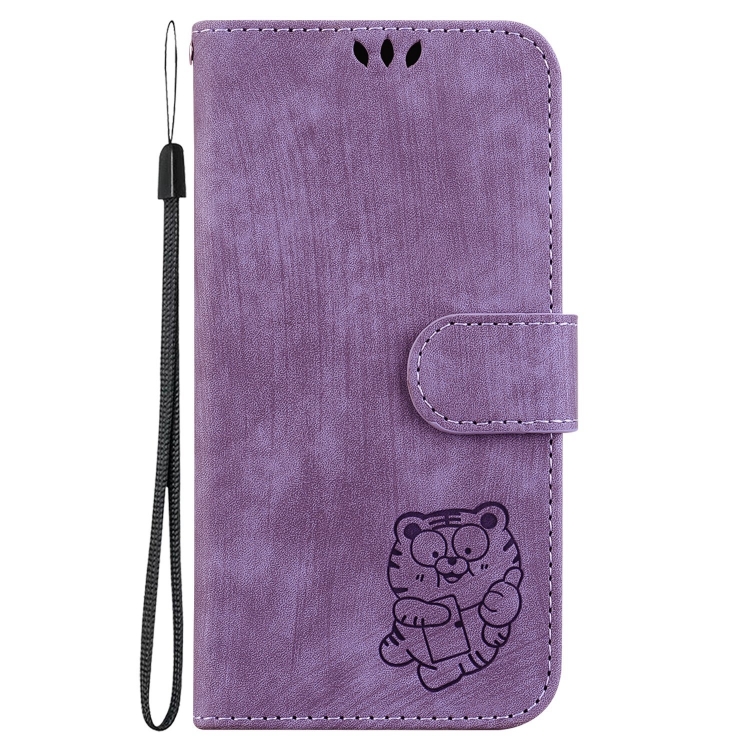 For Samsung Galaxy S23 5G Little Tiger Embossed Leather Phone Case(Purple) For Samsung Galaxy S23 5G Little Tiger Embossed Leather Phone Case(Purple)