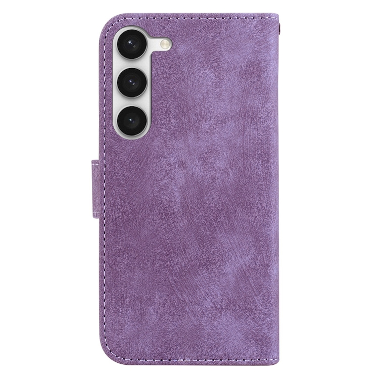 For Samsung Galaxy S23 5G Little Tiger Embossed Leather Phone Case(Purple) For Samsung Galaxy S23 5G Little Tiger Embossed Leather Phone Case(Purple)