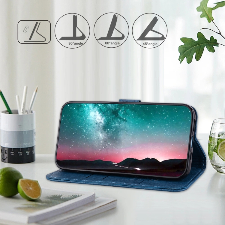 For Samsung Galaxy S23 FE Skin Feeling Oil Leather Texture PU + TPU Phone Case(Dark Blue) For Samsung Galaxy S23 FE Skin Feeling Oil Leather Texture PU + TPU Phone Case(Dark Blue)