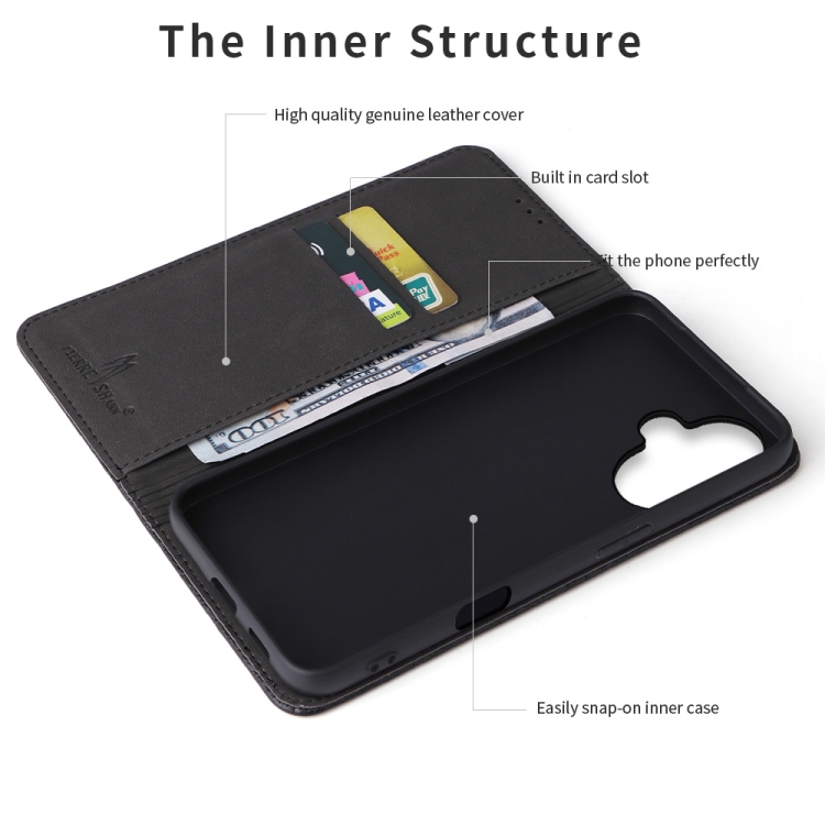 For iPhone 16 Plus Fierre Shann Crocodile Texture Magnetic Genuine Leather Phone Case(Black) For iPhone 16 Plus Fierre Shann Crocodile Texture Magnetic Genuine Leather Phone Case(Black)