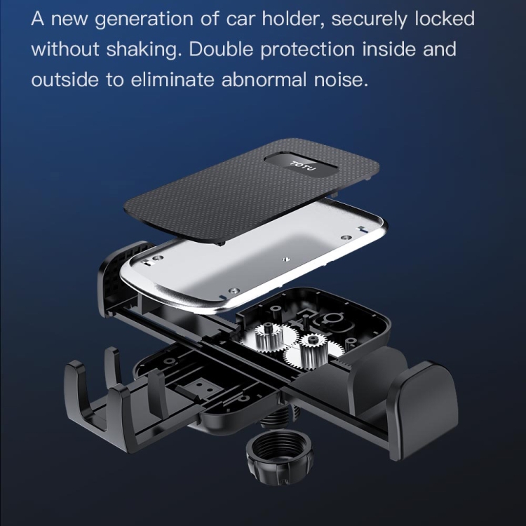 TOTU CH-5 One-Touch Locking Car Holder, Air-outlet Version(Black) TOTU CH-5 One-Touch Locking Car Holder, Air-outlet Version(Black)