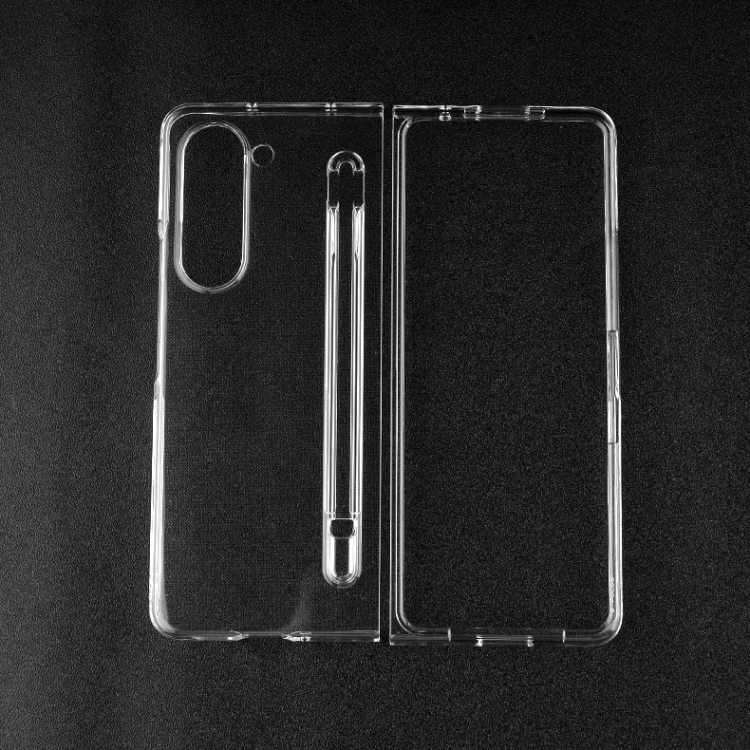 For Samsung Galaxy Z Fold5 PC Transparent Shockproof Protective Phone Case With Pen Slot For Samsung Galaxy Z Fold5 PC Transparent Shockproof Protective Phone Case With Pen Slot