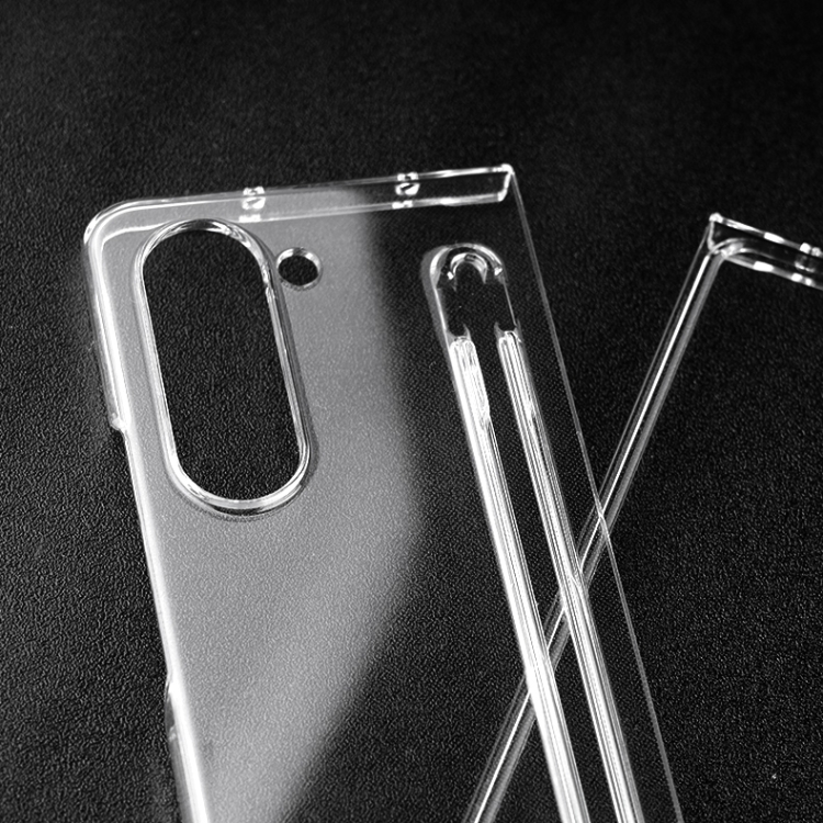 For Samsung Galaxy Z Fold5 PC Transparent Shockproof Protective Phone Case With Pen Slot For Samsung Galaxy Z Fold5 PC Transparent Shockproof Protective Phone Case With Pen Slot