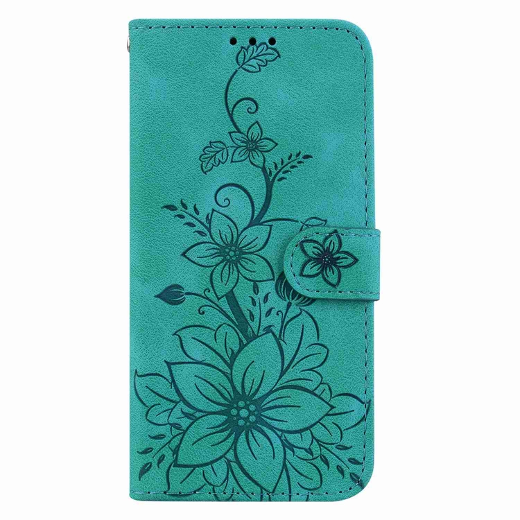 For Samsung Galaxy S20 FE 4G / 5G Lily Embossed Leather Phone Case(Green) For Samsung Galaxy S20 FE 4G / 5G Lily Embossed Leather Phone Case(Green)