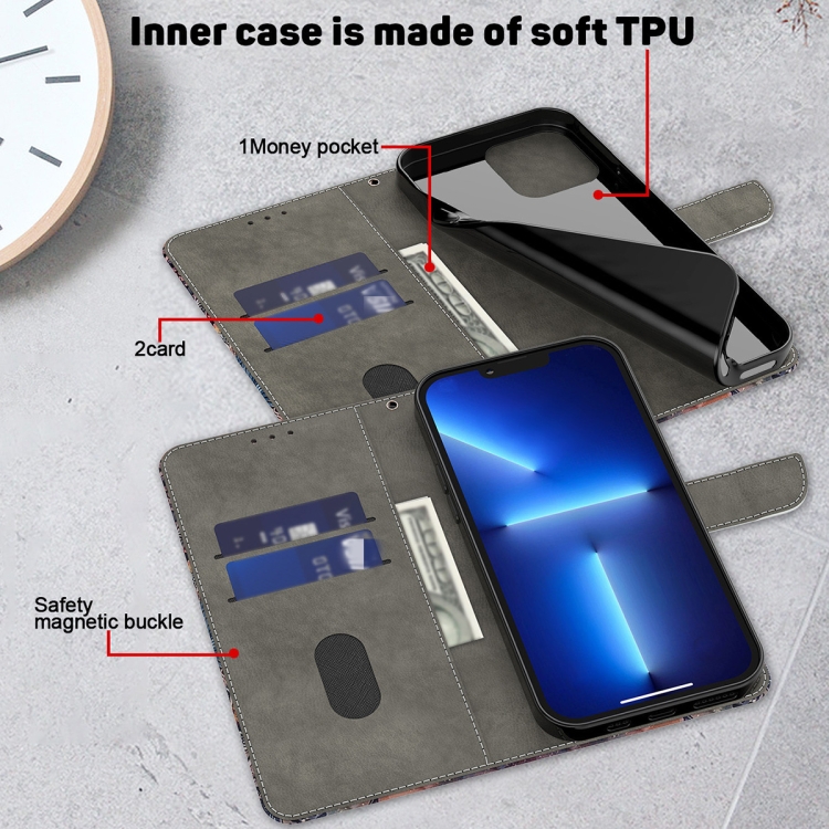 For TCL 40 NxtPaper Case Shockproof Litchi Texture PU Leather Wallet Phone  Cover with Strap - White