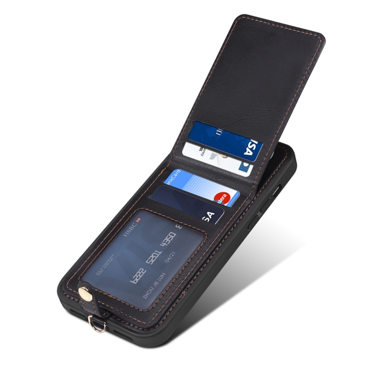 For iPhone 15 Plus ESEBLE Star Series Lanyard Holder Card Slot Phone Case(Black) For iPhone 15 Plus ESEBLE Star Series Lanyard Holder Card Slot Phone Case(Black)