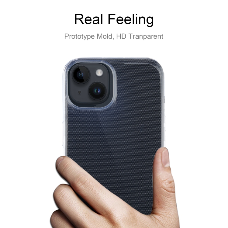 For iPhone 15 Ultra-thin Transparent TPU Phone Case