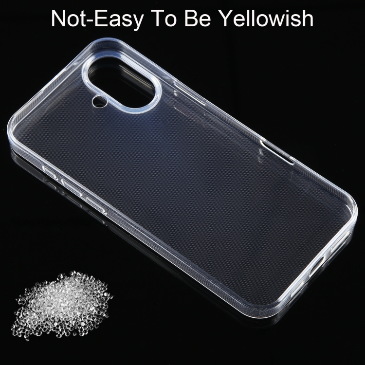 For iPhone 16 Plus Ultra-thin Transparent TPU Phone Case For iPhone 16 Plus Ultra-thin Transparent TPU Phone Case