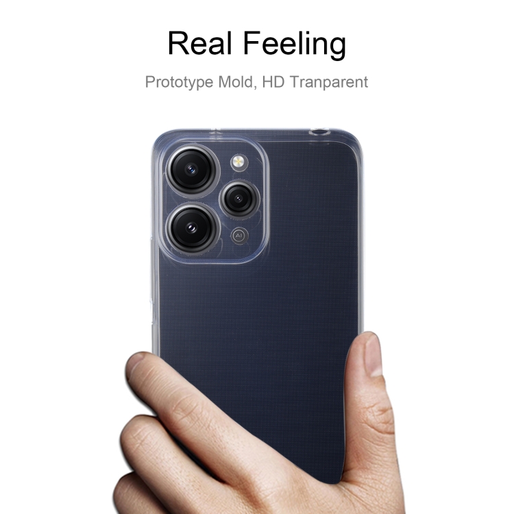 Funda para Xiaomi Redmi Note 12 5G Carcasa Silicona Gel TPU 100%  Transparente