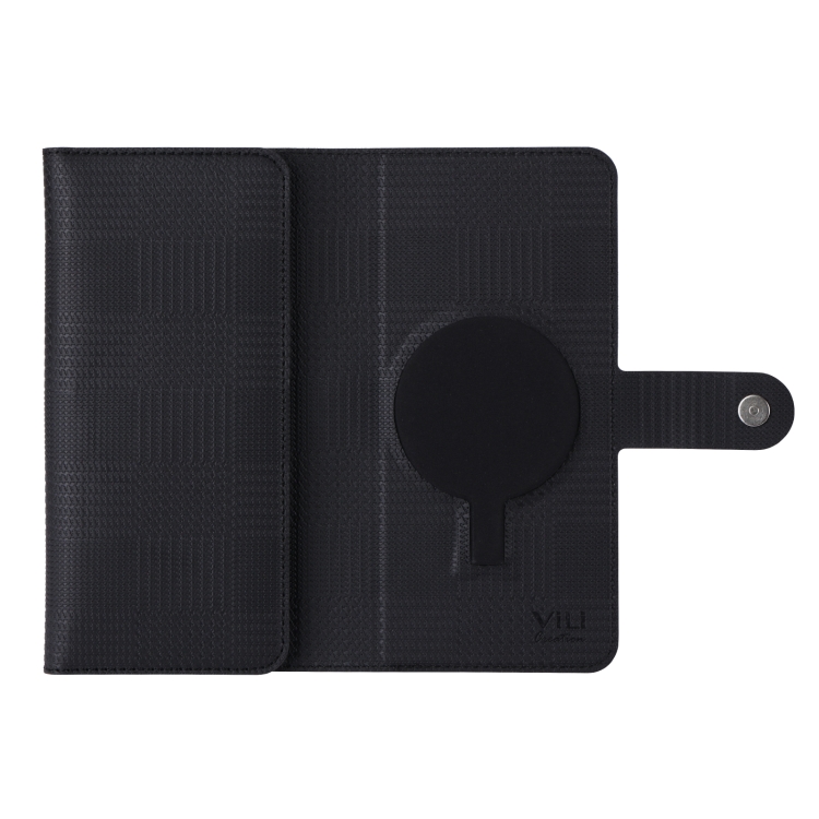 For iPhone 15 ViLi GHB Series MagSafe Magnetic Zipper Leather Phone Case(Black) For iPhone 15 ViLi GHB Series MagSafe Magnetic Zipper Leather Phone Case(Black)