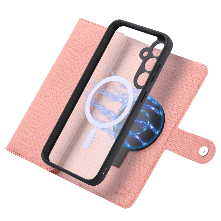 For Samsung Galaxy S23 FE 5G ViLi GHB Series MagSafe Magnetic Zipper Leather Phone Case(Pink) For Samsung Galaxy S23 FE 5G ViLi GHB Series MagSafe Magnetic Zipper Leather Phone Case(Pink)