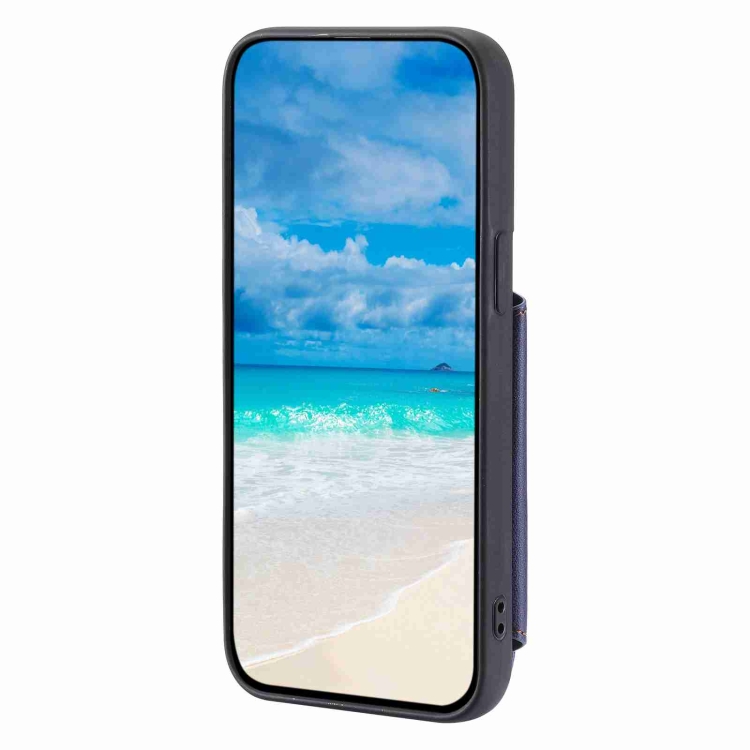 For Samsung Galaxy S23+ 5G Zipper Card Slots RFID Phone Case(Blue) For Samsung Galaxy S23+ 5G Zipper Card Slots RFID Phone Case(Blue)