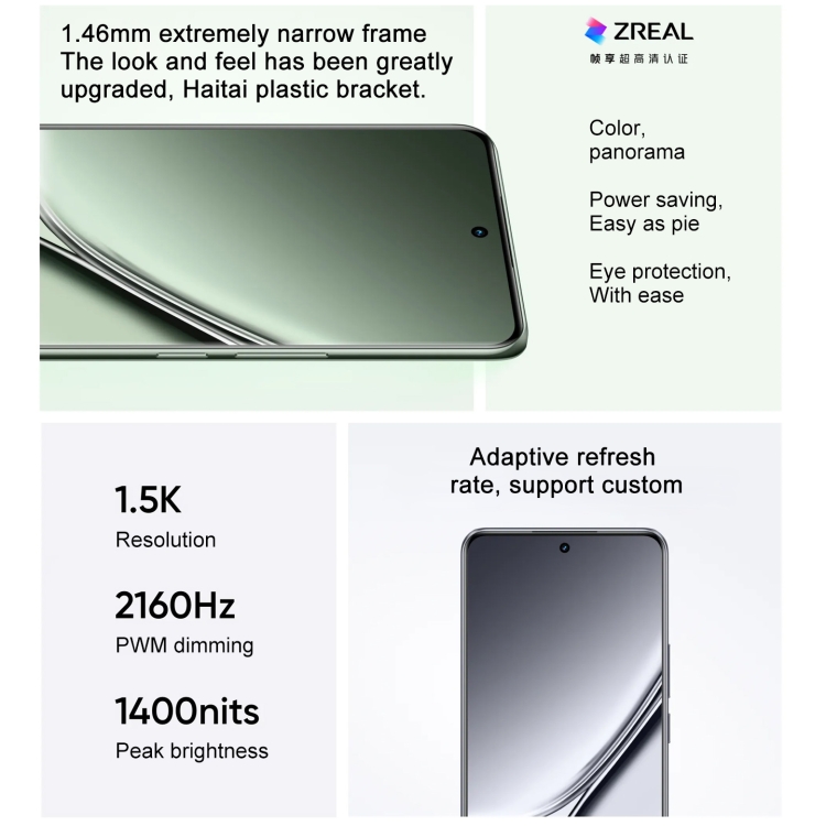 Realme GT5 5G, 12GB+256GB 150W, 6.74 pulgadas Realme UI 4.0 / Android 13  Snapdragon 8 Gen 2 Octa Core hasta 3.2GHz, NFC, Red: 5G (Plata fluida)