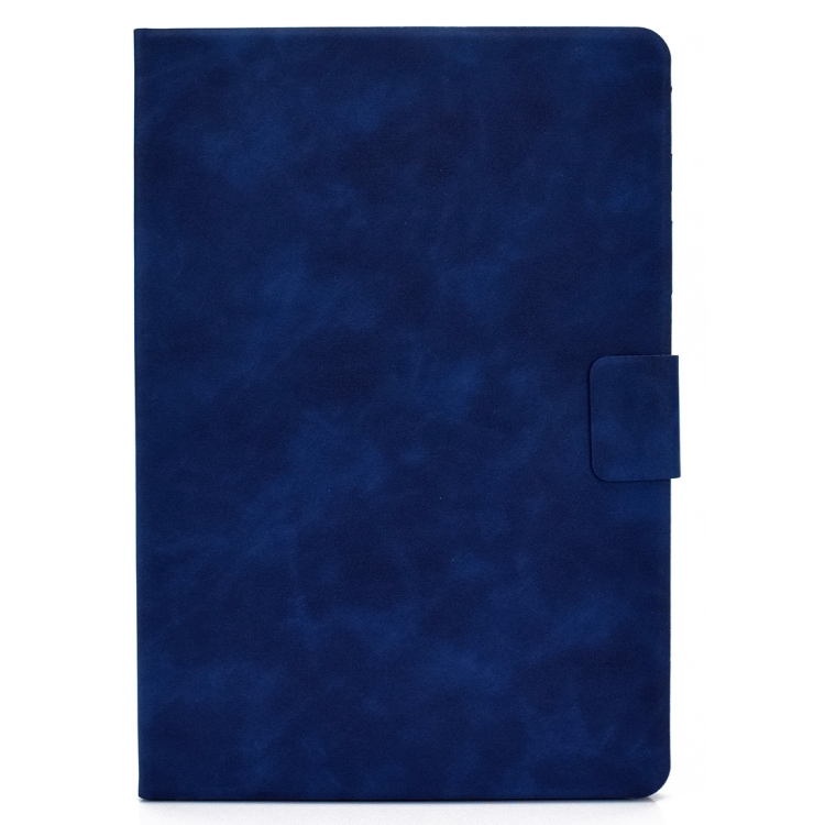 For iPad Pro 11 (2020) & (2018) Cowhide Texture Horizontal Flip Leather Tablet Case with Holder & Card Slots & Sleep / Wake-up Function(Blue)