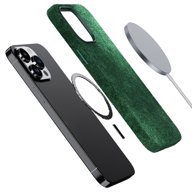For iPhone 14 Turn Fur Magsafe Magnetic Phone Case(Blue) For iPhone 14 Turn Fur Magsafe Magnetic Phone Case(Blue)