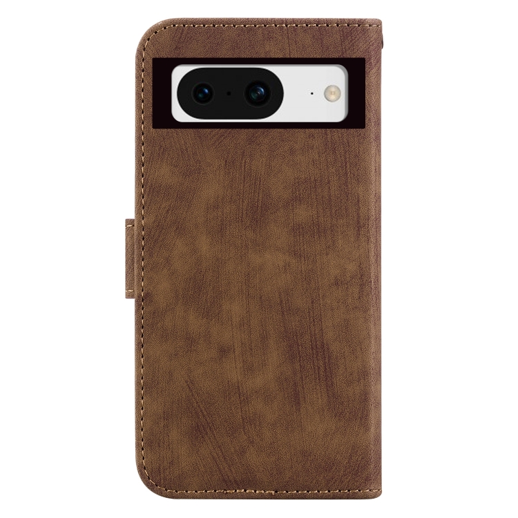 Funda De Piel Para Google Pixel 8 Pro 7 Flip Case Anti-caída Color Marrón