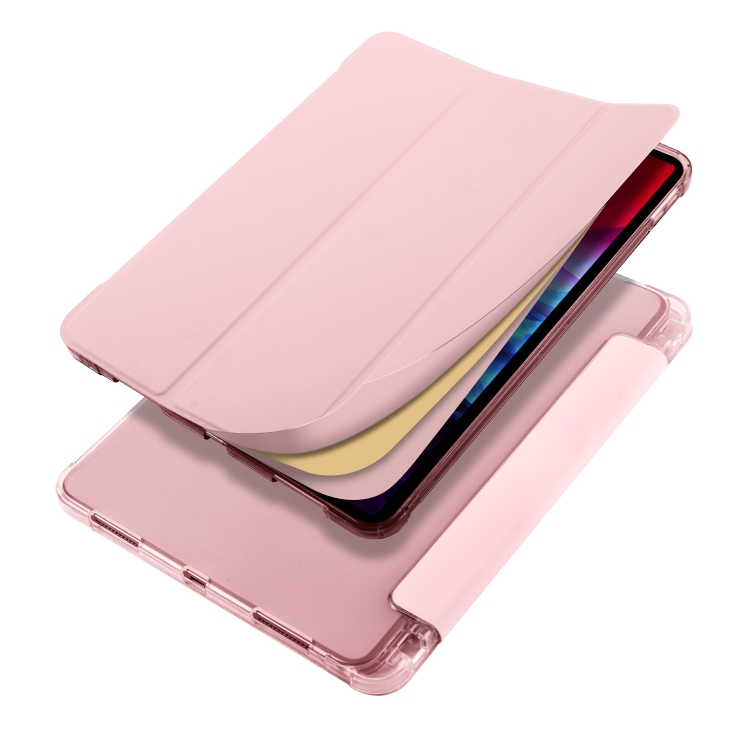 For iPad Pro 11 (2020) / iPad Pro 11(2018) 3-folding Horizontal Flip PU Leather + Shockproof TPU Tablet Case with Holder & Pen Slot(Pink) For iPad Pro 11 (2020) / iPad Pro 11(2018) 3-folding Horizontal Flip PU Leather + Shockproof TPU Tablet Case with Holder & Pen Slot(Pink)