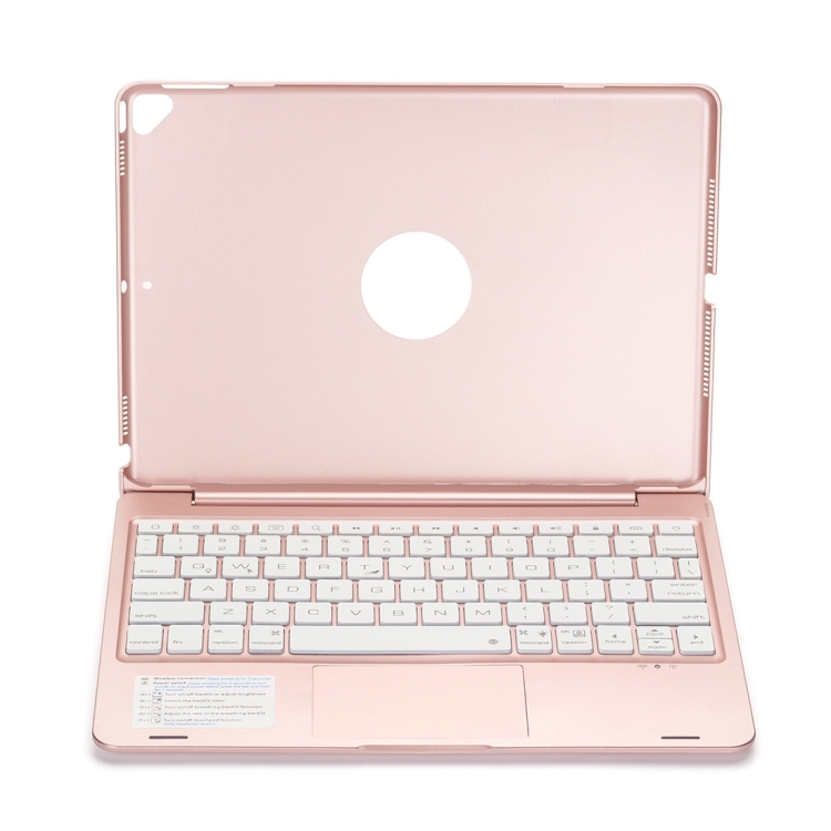 F8TS For iPad Air 2 & Air 1 / Pro 9.7 inch & 2017 iPad & 2018 iPad Colorful Backlit Bluetooth Keyboard Tablet Case with Touchpad(Rose Gold) F8TS For iPad Air 2 & Air 1 / Pro 9.7 inch & 2017 iPad & 2018 iPad Colorful Backlit Bluetooth Keyboard Tablet Case with Touchpad(Rose Gold)