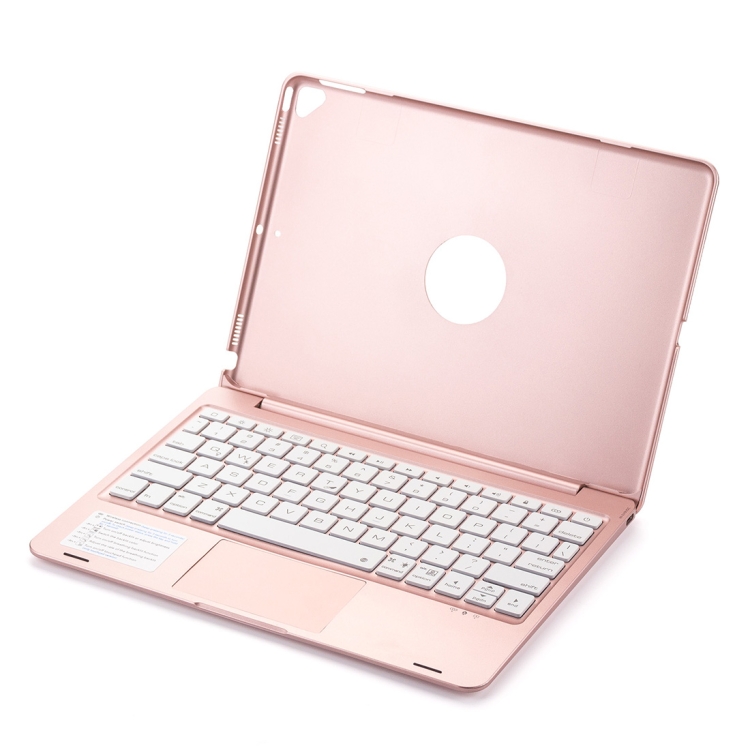 F8TS For iPad Air 2 & Air 1 / Pro 9.7 inch & 2017 iPad & 2018 iPad Colorful Backlit Bluetooth Keyboard Tablet Case with Touchpad(Rose Gold) F8TS For iPad Air 2 & Air 1 / Pro 9.7 inch & 2017 iPad & 2018 iPad Colorful Backlit Bluetooth Keyboard Tablet Case with Touchpad(Rose Gold)