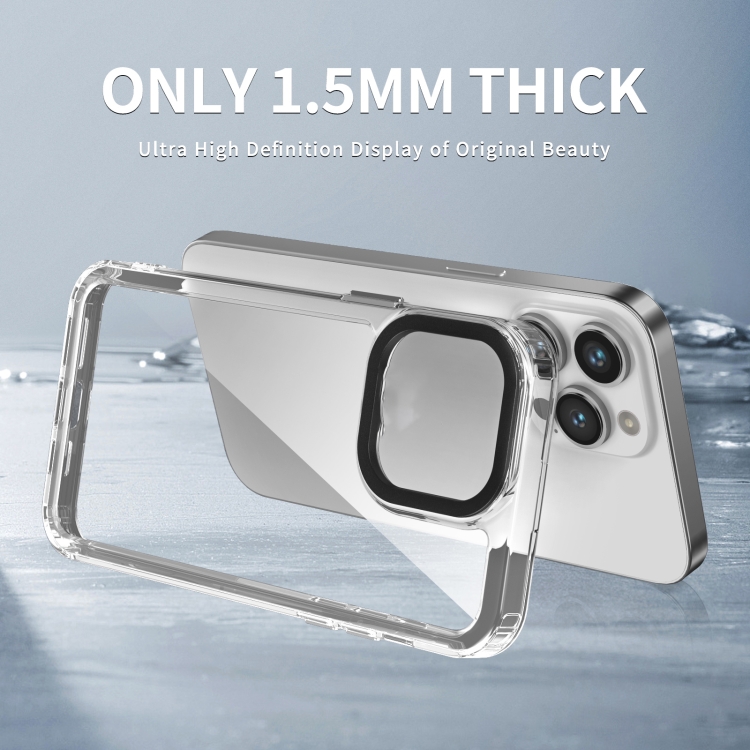 For iPhone 14/13 Transparent Acrylic + TPU Shockproof Phone Case(Transparent) For iPhone 14/13 Transparent Acrylic + TPU Shockproof Phone Case(Transparent)