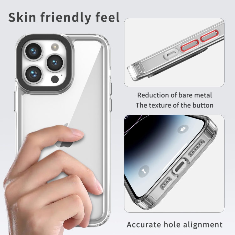 For iPhone 14/13 Transparent Acrylic + TPU Shockproof Phone Case(Transparent) For iPhone 14/13 Transparent Acrylic + TPU Shockproof Phone Case(Transparent)