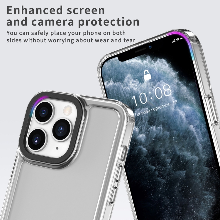 For iPhone 11 Pro Transparent Acrylic + TPU Shockproof Phone Case(Transparent Black) For iPhone 11 Pro Transparent Acrylic + TPU Shockproof Phone Case(Transparent Black)