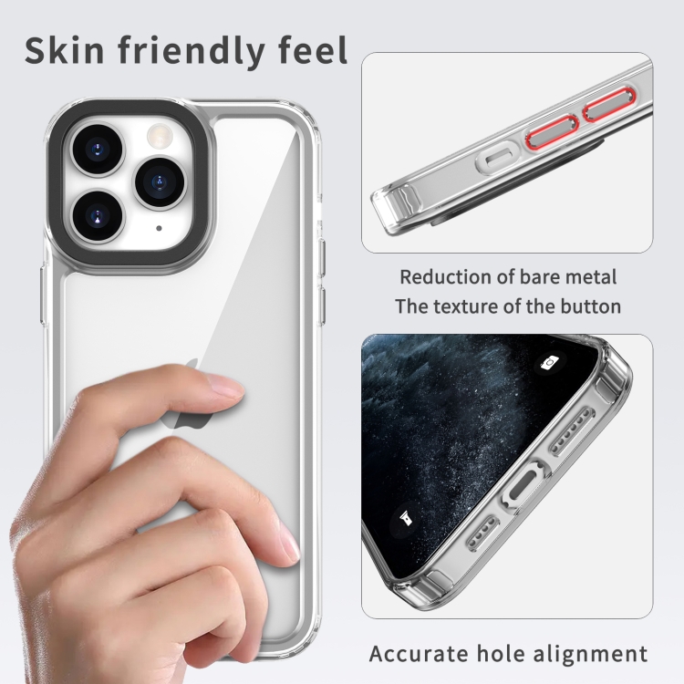 For iPhone 11 Pro Transparent Acrylic + TPU Shockproof Phone Case(Transparent Black) For iPhone 11 Pro Transparent Acrylic + TPU Shockproof Phone Case(Transparent Black)