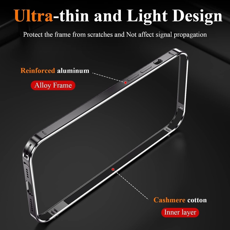 For iPhone 14 Pro 3 in 1 Ultra-thin Metal Frame + Lens + Film Phone Protection Set(Black) For iPhone 14 Pro 3 in 1 Ultra-thin Metal Frame + Lens + Film Phone Protection Set(Black)