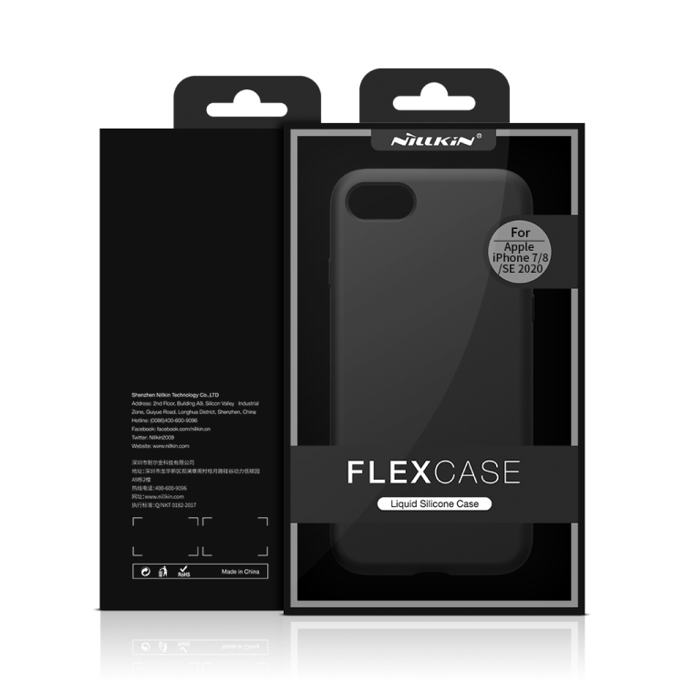 For iPhone SE 2022 / SE 2020 / 8 / 7 NILLKIN Flex Pure Series Liquid Silicone Shockproof Phone Protective Case(Black) For iPhone SE 2022 / SE 2020 / 8 / 7 NILLKIN Flex Pure Series Liquid Silicone Shockproof Phone Protective Case(Black)