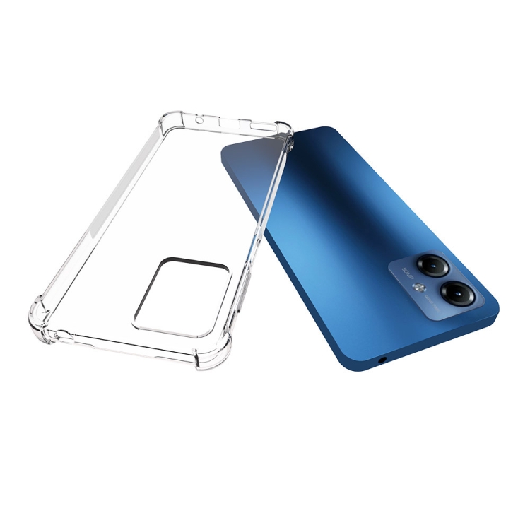 Para Motorola Moto G14 4G Funda para teléfono de TPU engrosamiento  impermeable antideslizante a prueba de golpes (transparente)