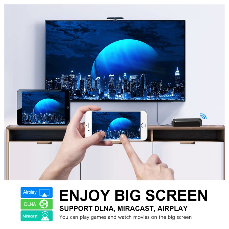 X96Q H313 4K 60 FPS TV Caja de TV 2.4G WIFI HDMI-Compatible Network Smart TV Box 