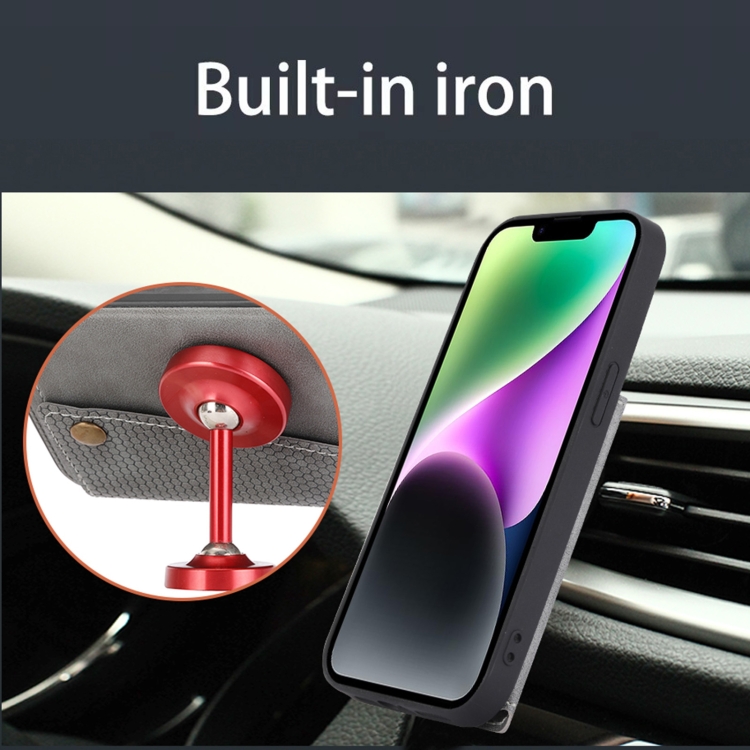 For iPhone 16 Pro Double Buckle Card Slots PU + TPU Phone Case(Brown)