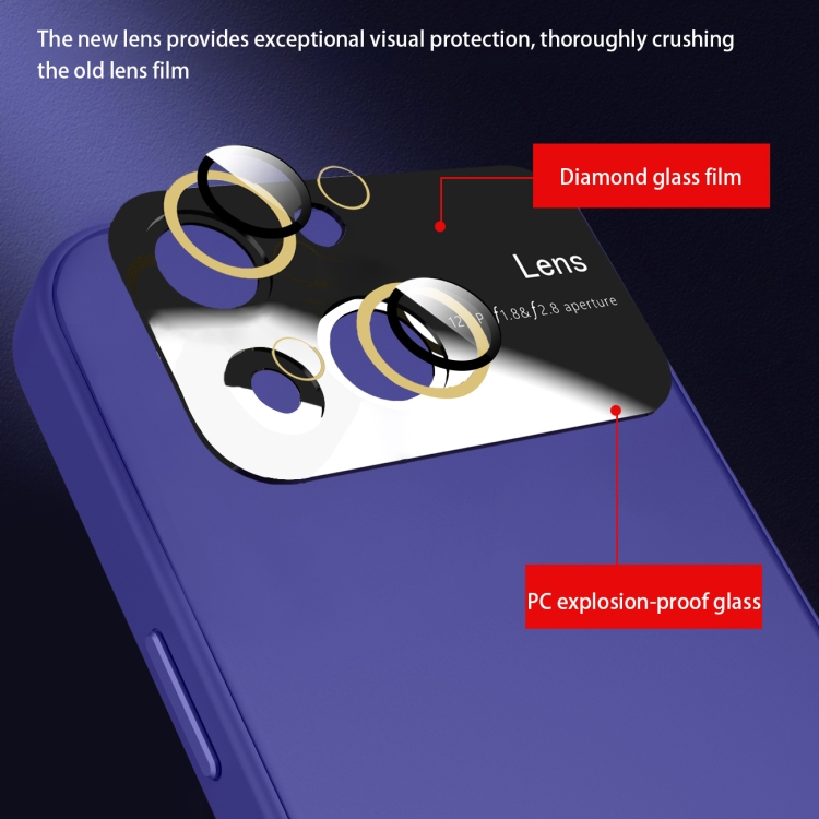 For iPhone 15 Plus Large Glass Window PC Phone Case with Integrated Lens Film(Green) For iPhone 15 Plus Large Glass Window PC Phone Case with Integrated Lens Film(Green)