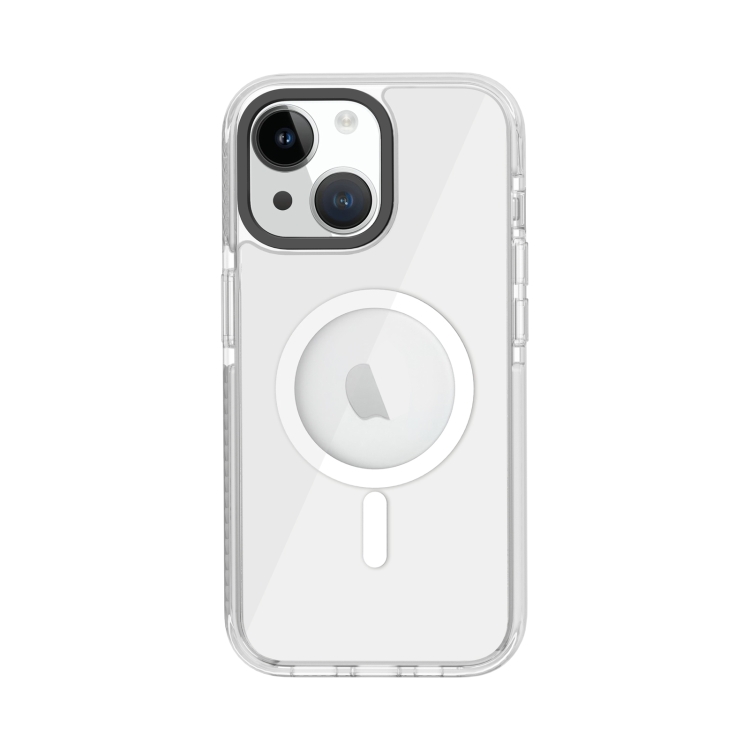 For iPhone 15 Plus Kingsteel Wolf MagSafe Transparent Phone Case(White) For iPhone 15 Plus Kingsteel Wolf MagSafe Transparent Phone Case(White)