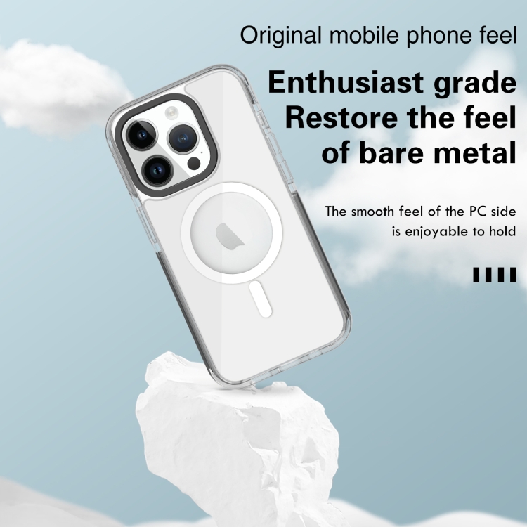 For iPhone 15 Plus Kingsteel Wolf MagSafe Transparent Phone Case(White) For iPhone 15 Plus Kingsteel Wolf MagSafe Transparent Phone Case(White)