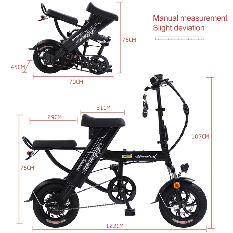 Adiman A3 Folding Electric Bicycle Mini Adult Scooter Electromobile ...