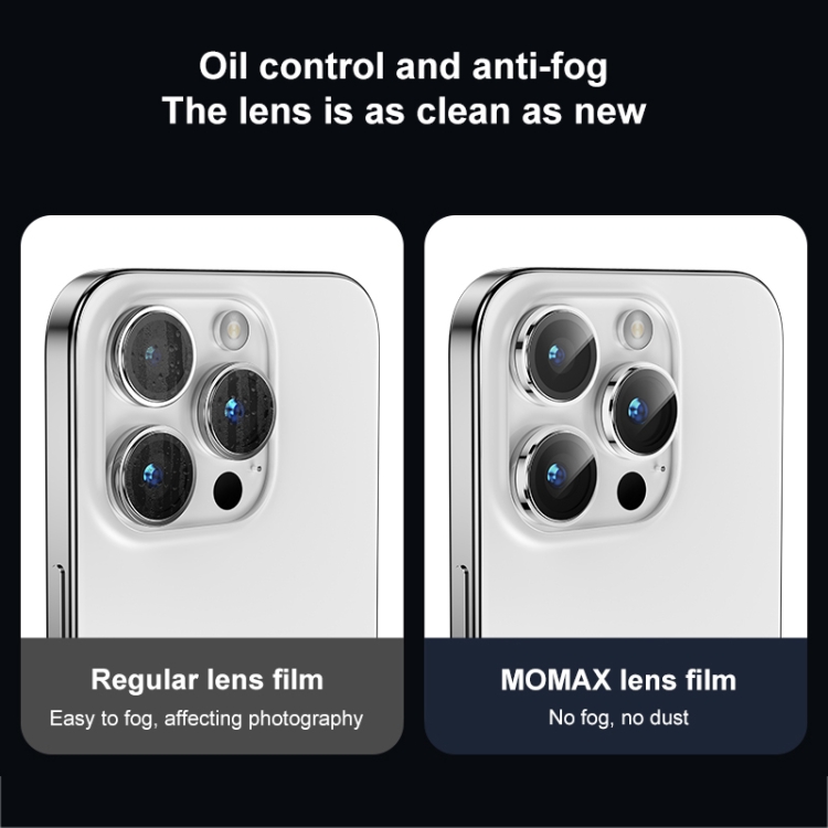 For iPhone 15 Pro / 15 Pro Max MOMAX Eagle Eye Independent Full Cover Phone Lens Glass Film(Black) For iPhone 15 Pro / 15 Pro Max MOMAX Eagle Eye Independent Full Cover Phone Lens Glass Film(Black)