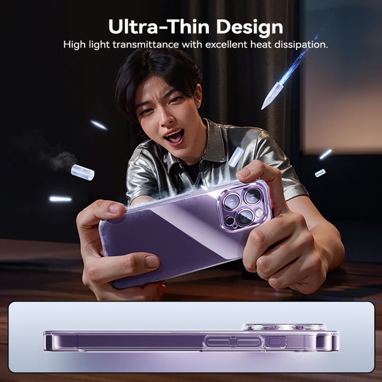 For iPhone 15 Plus Baseus Lucent Series Ultra-thin Phone case(Transparent) For iPhone 15 Plus Baseus Lucent Series Ultra-thin Phone case(Transparent)
