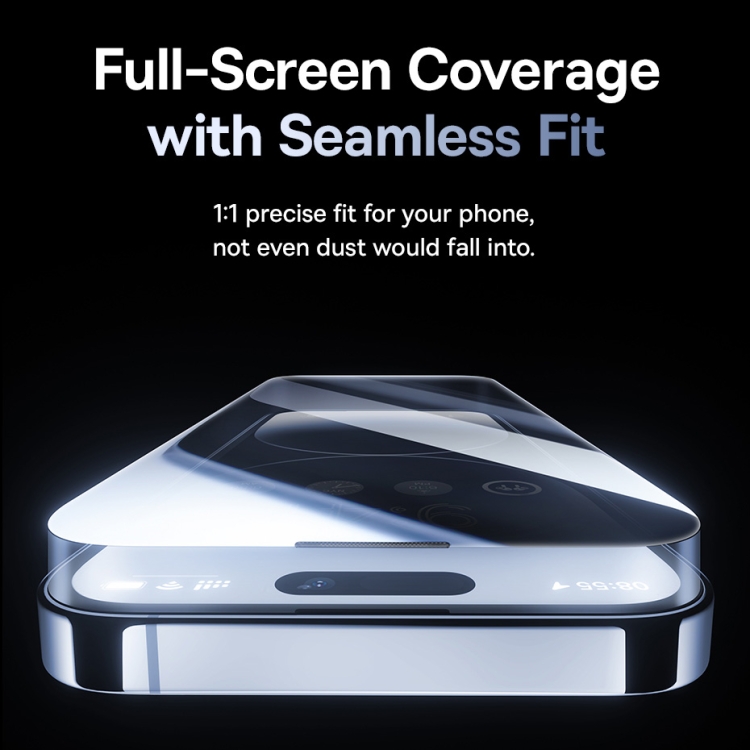 For iPhone 15 Plus Baseus Sapphire Series Dustproof Peep-proof Tempered Glass Film For iPhone 15 Plus Baseus Sapphire Series Dustproof Peep-proof Tempered Glass Film