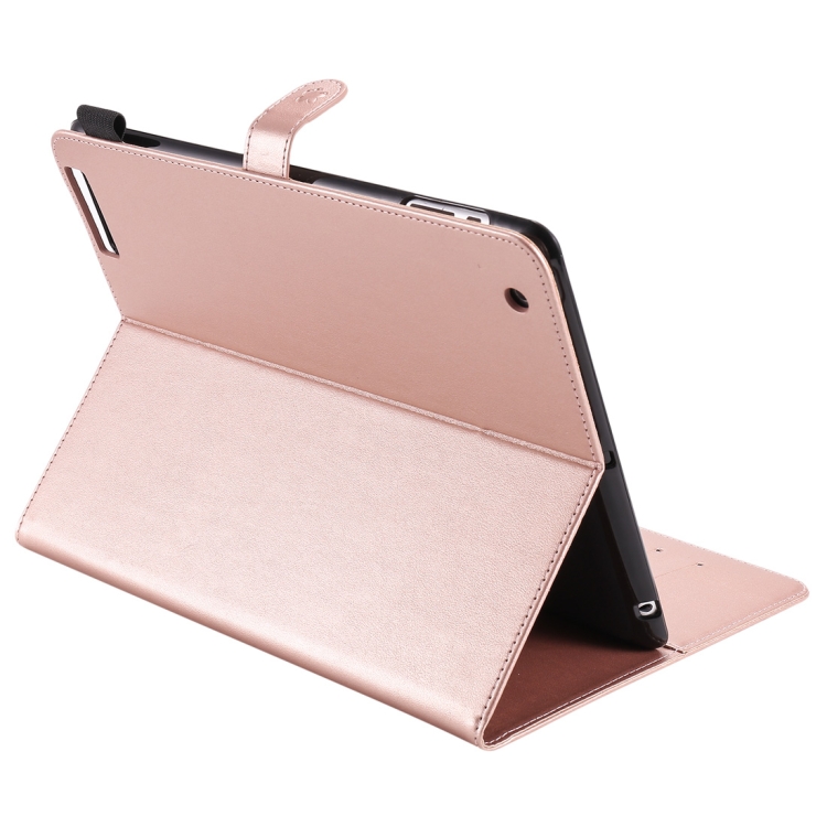 For iPad 4 / 3 / 2 Cat Bee Embossing Pattern Horizontal Flip Leather Case with Holder & Card Slots & Wallet & Pen Slot & Wake-up / Sleep Function(Rose Gold) For iPad 4 / 3 / 2 Cat Bee Embossing Pattern Horizontal Flip Leather Case with Holder & Card Slots & Wallet & Pen Slot & Wake-up / Sleep Function(Rose Gold)