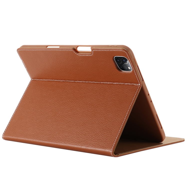 For iPad Pro 11 inch (2020) GEBEI PU+TPU Horizontal Flip Protective Tablet Case with Holder & Card Slots(Brown) For iPad Pro 11 inch (2020) GEBEI PU+TPU Horizontal Flip Protective Tablet Case with Holder & Card Slots(Brown)