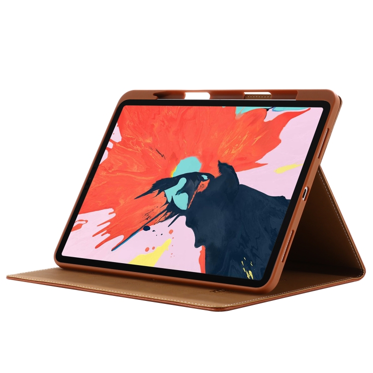For iPad Pro 11 inch (2020) GEBEI PU+TPU Horizontal Flip Protective Tablet Case with Holder & Card Slots(Brown) For iPad Pro 11 inch (2020) GEBEI PU+TPU Horizontal Flip Protective Tablet Case with Holder & Card Slots(Brown)