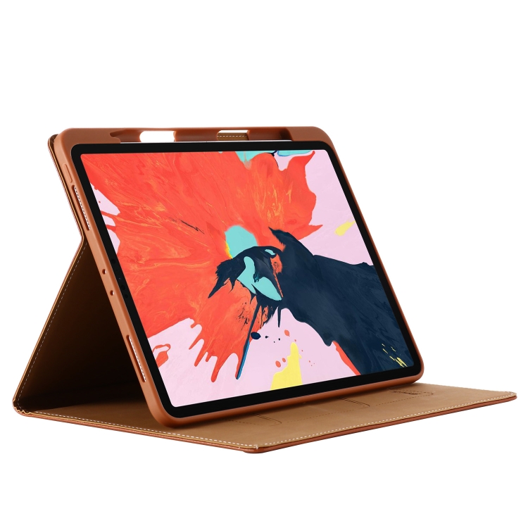 For iPad Pro 11 inch (2020) GEBEI PU+TPU Horizontal Flip Protective Tablet Case with Holder & Card Slots(Brown) For iPad Pro 11 inch (2020) GEBEI PU+TPU Horizontal Flip Protective Tablet Case with Holder & Card Slots(Brown)