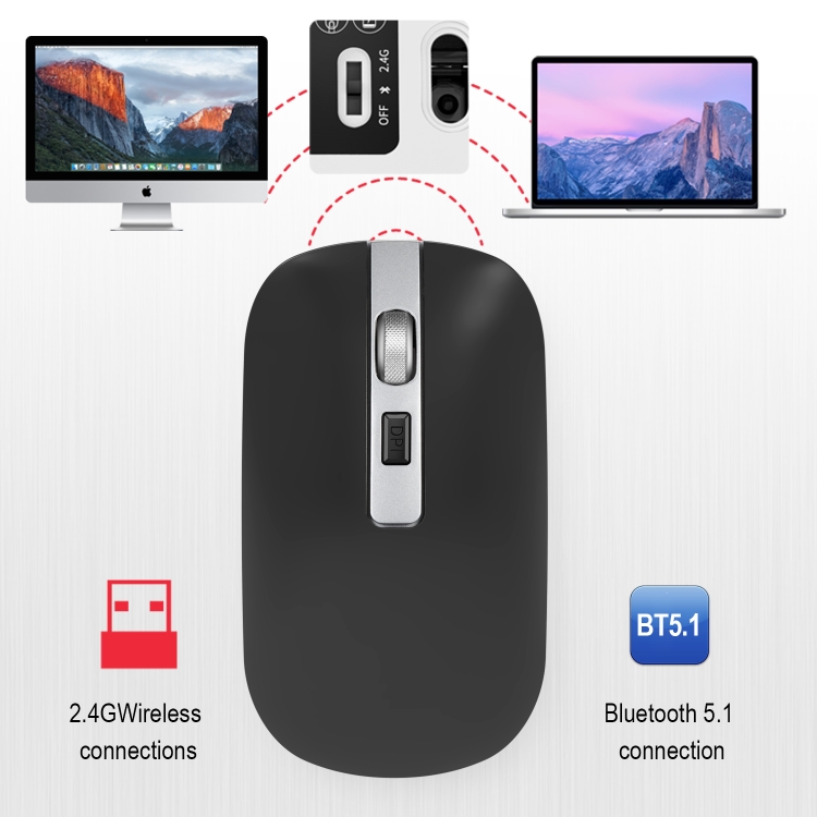 Lenovo YOGA M5 Wireless Dual-mode Mouse BT5.0 Connection