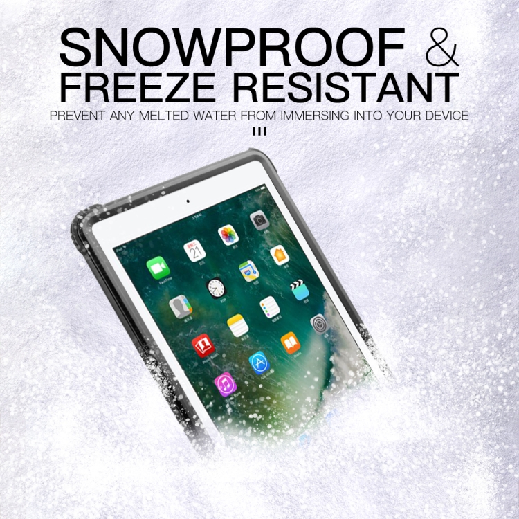 For iPad 9.7 (2017) / (2018) / Air RedPepper Shockproof Waterproof PC + TPU Protective Case with Holder(Black) For iPad 9.7 (2017) / (2018) / Air RedPepper Shockproof Waterproof PC + TPU Protective Case with Holder(Black)