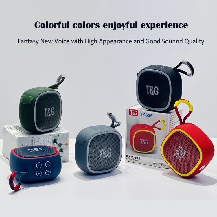 T&G TG659 Outdoor Portable TWS Mini Bluetooth Speaker(Black) T&G TG659 Outdoor Portable TWS Mini Bluetooth Speaker(Black)