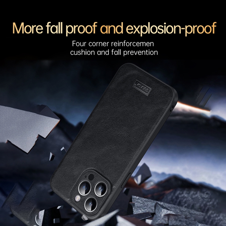 For iPhone 15 Pro Max SULADA Shockproof TPU Hybrid Handmade Leather Phone Case(Blue) For iPhone 15 Pro Max SULADA Shockproof TPU Hybrid Handmade Leather Phone Case(Blue)