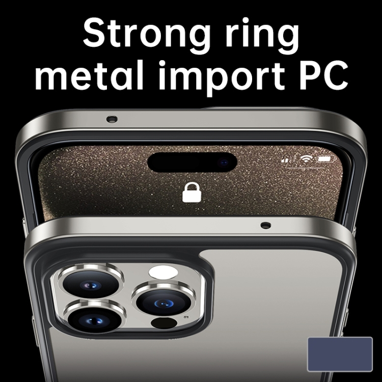 For iPhone 15 Pro Max SULADA Metal Frame + Nano Glass + TPU Phone Case(Dark Purple) For iPhone 15 Pro Max SULADA Metal Frame + Nano Glass + TPU Phone Case(Dark Purple)